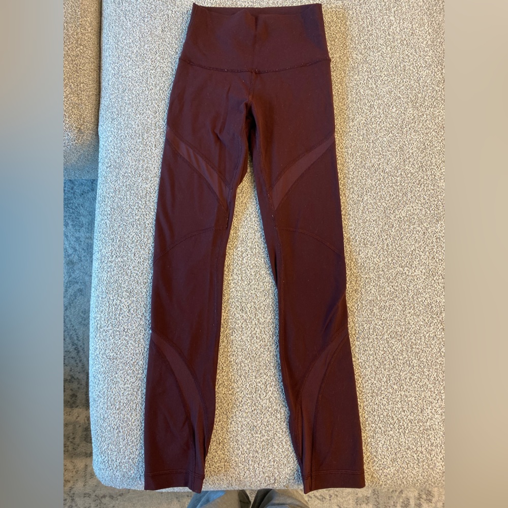 Maroon Lululemon Leggings